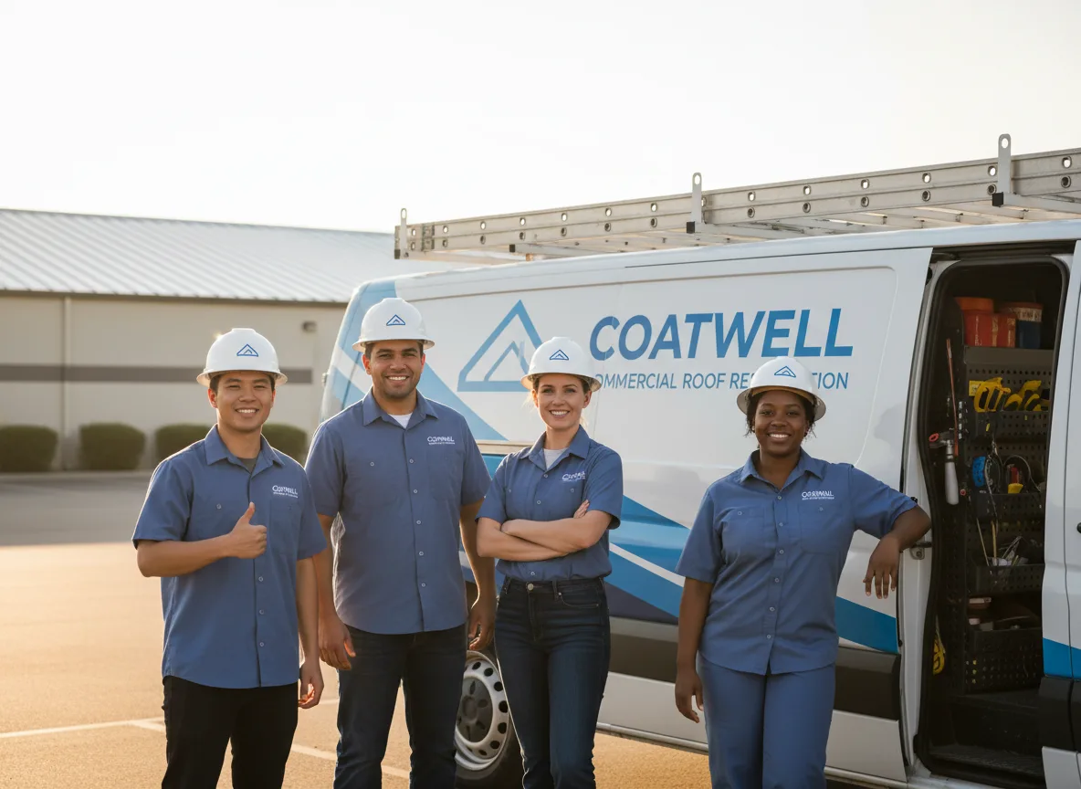 Commercial roof coating company in Kansasville, WI